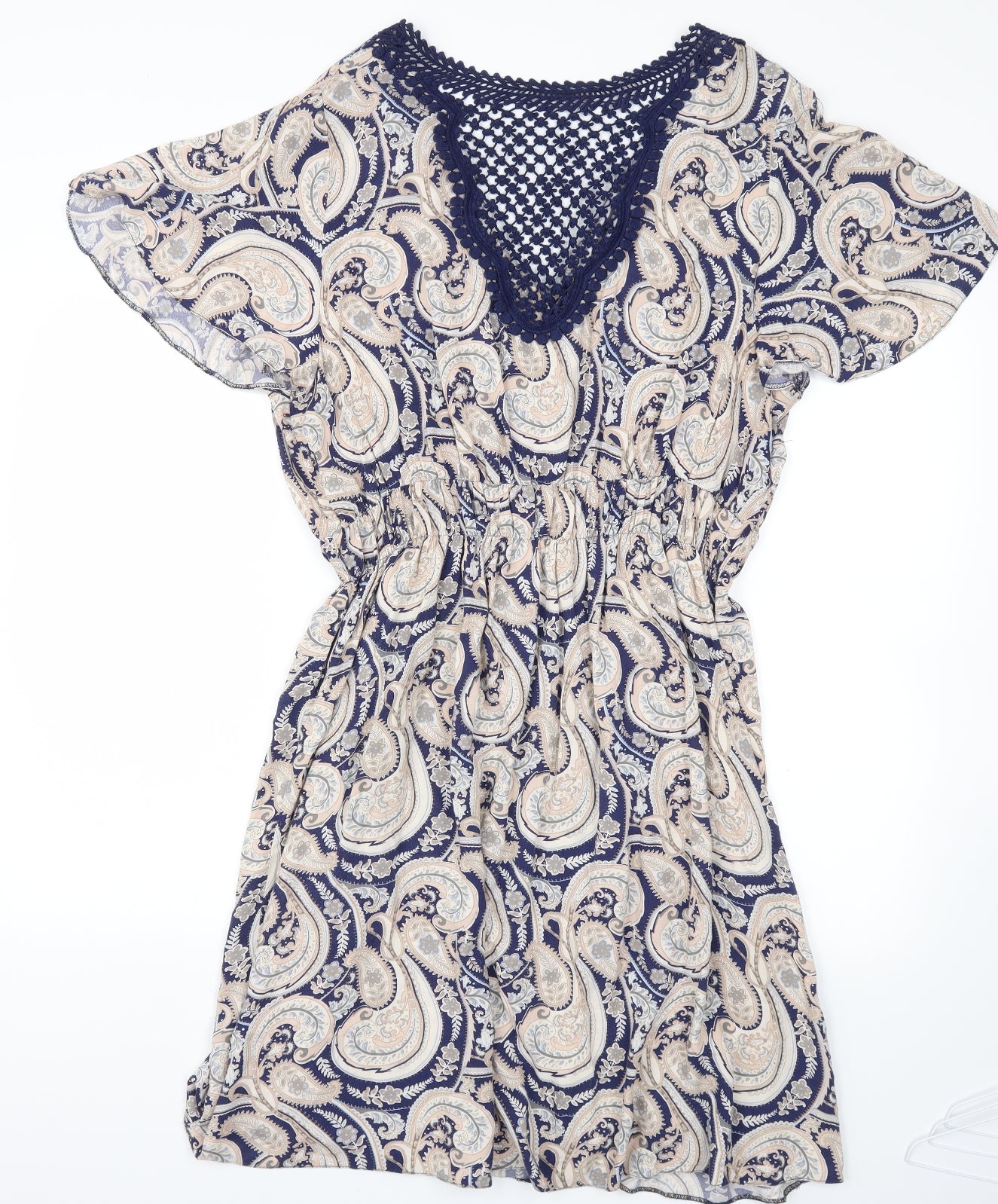 George Womens Blue Floral  Fit & Flare  Size 20