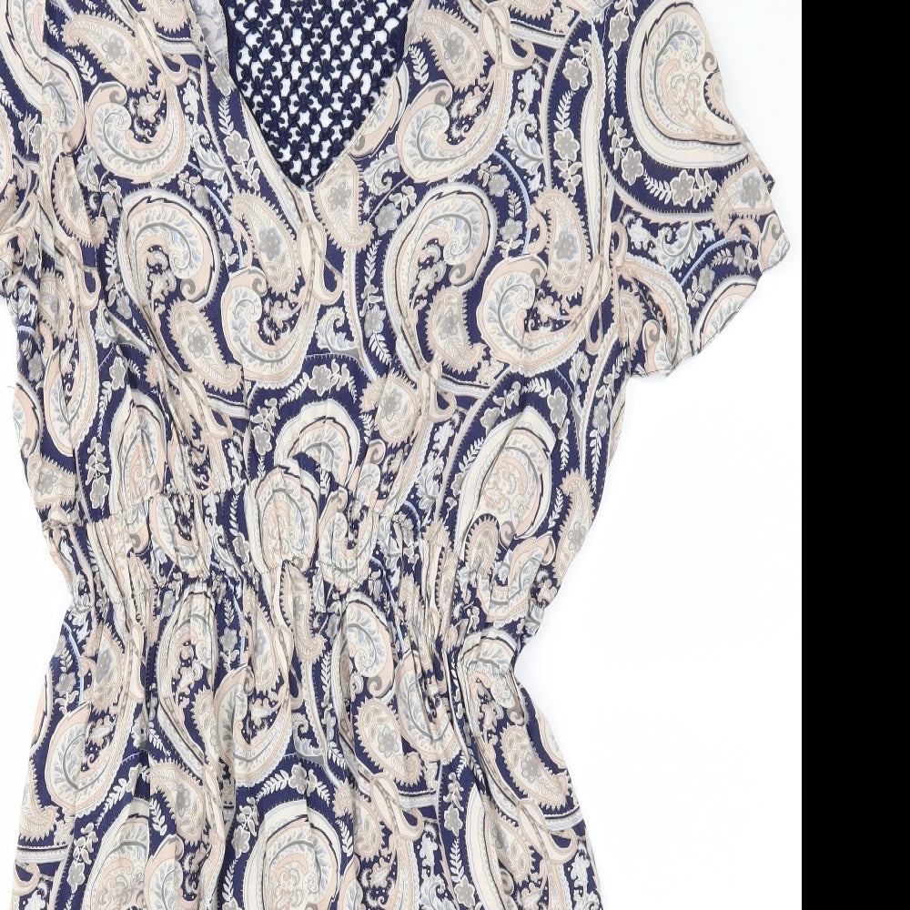George Womens Blue Floral  Fit & Flare  Size 20