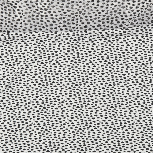 Preworn Womens White Polka Dot  Basic T-Shirt Size 14