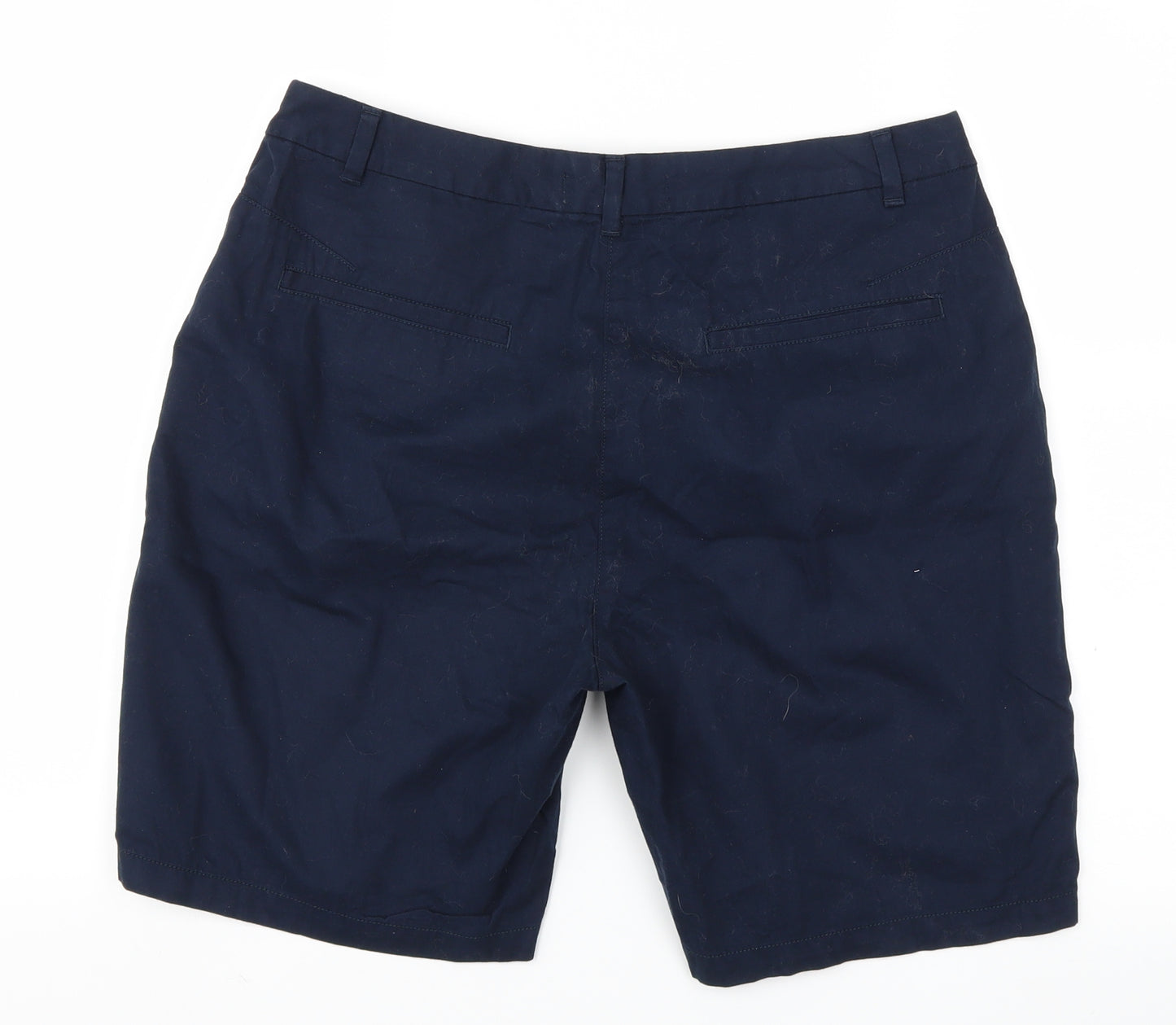 M&S Womens Blue   Paperbag Shorts Size 12