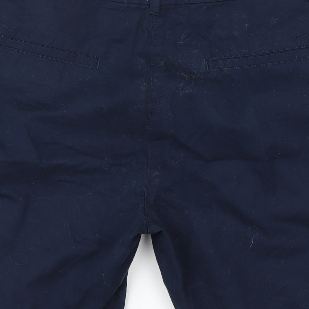M&S Womens Blue   Paperbag Shorts Size 12