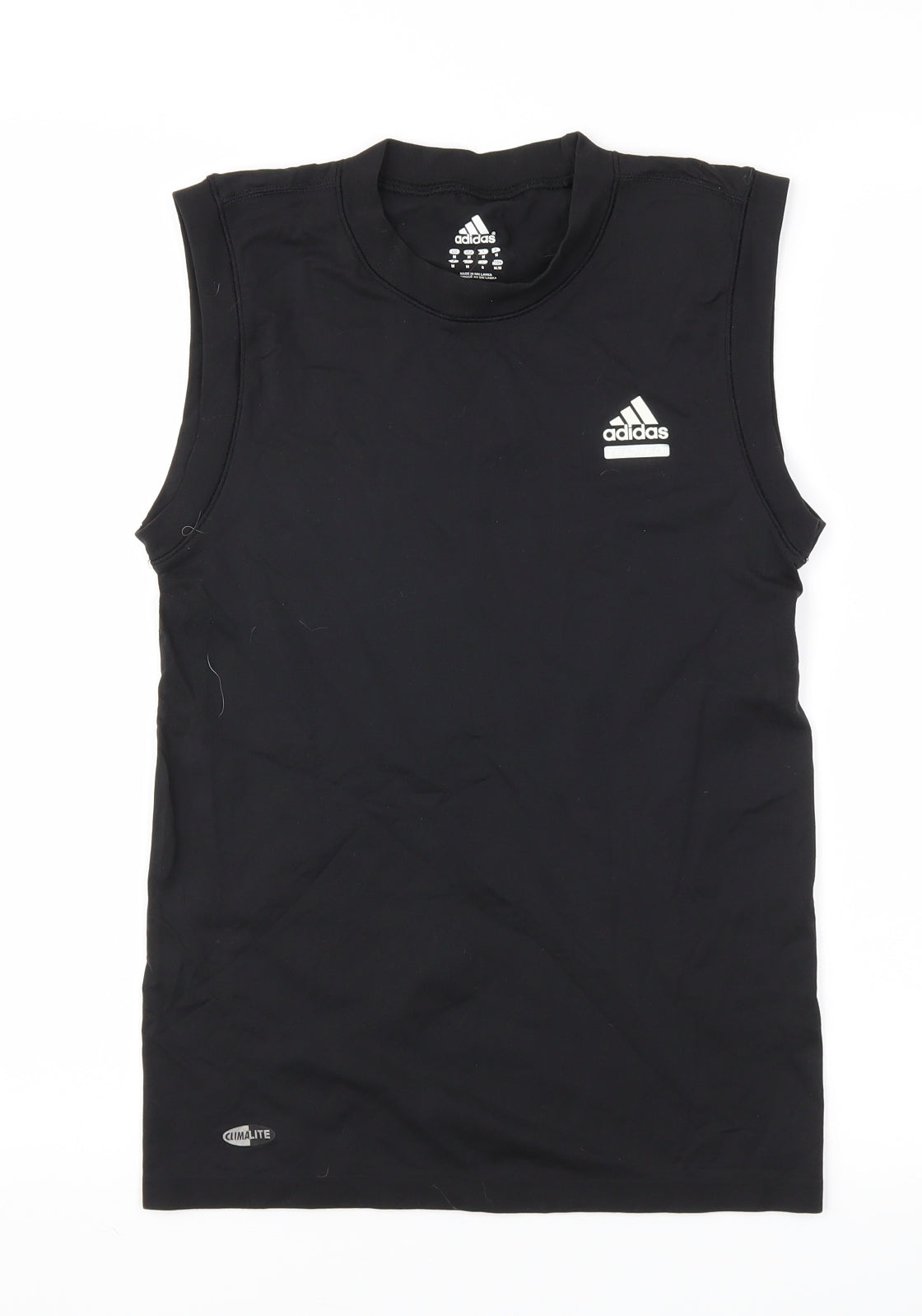 adidas Womens Black Houndstooth  Basic Tank Size M