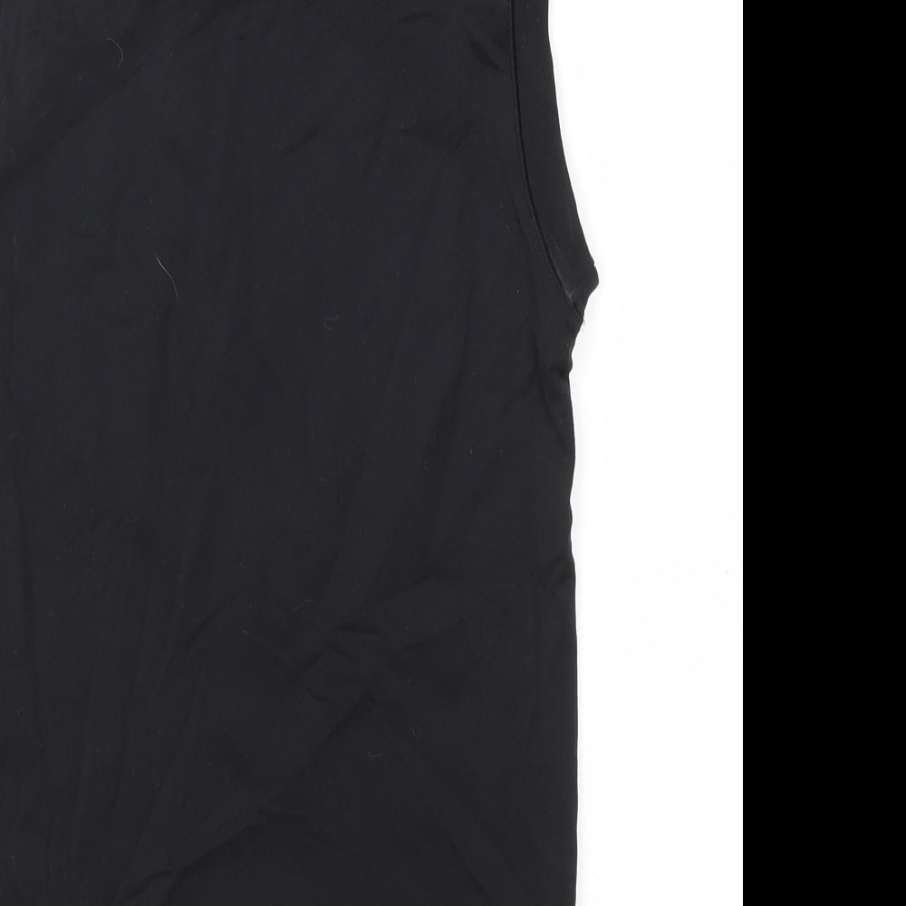 adidas Womens Black Houndstooth  Basic Tank Size M
