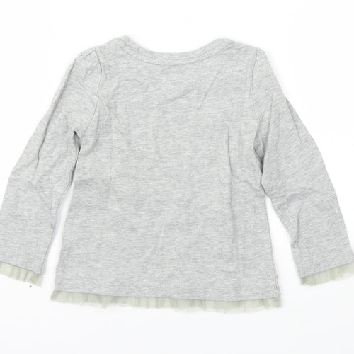 Baby Gap  Girls Grey   Basic T-Shirt Size 2 Years