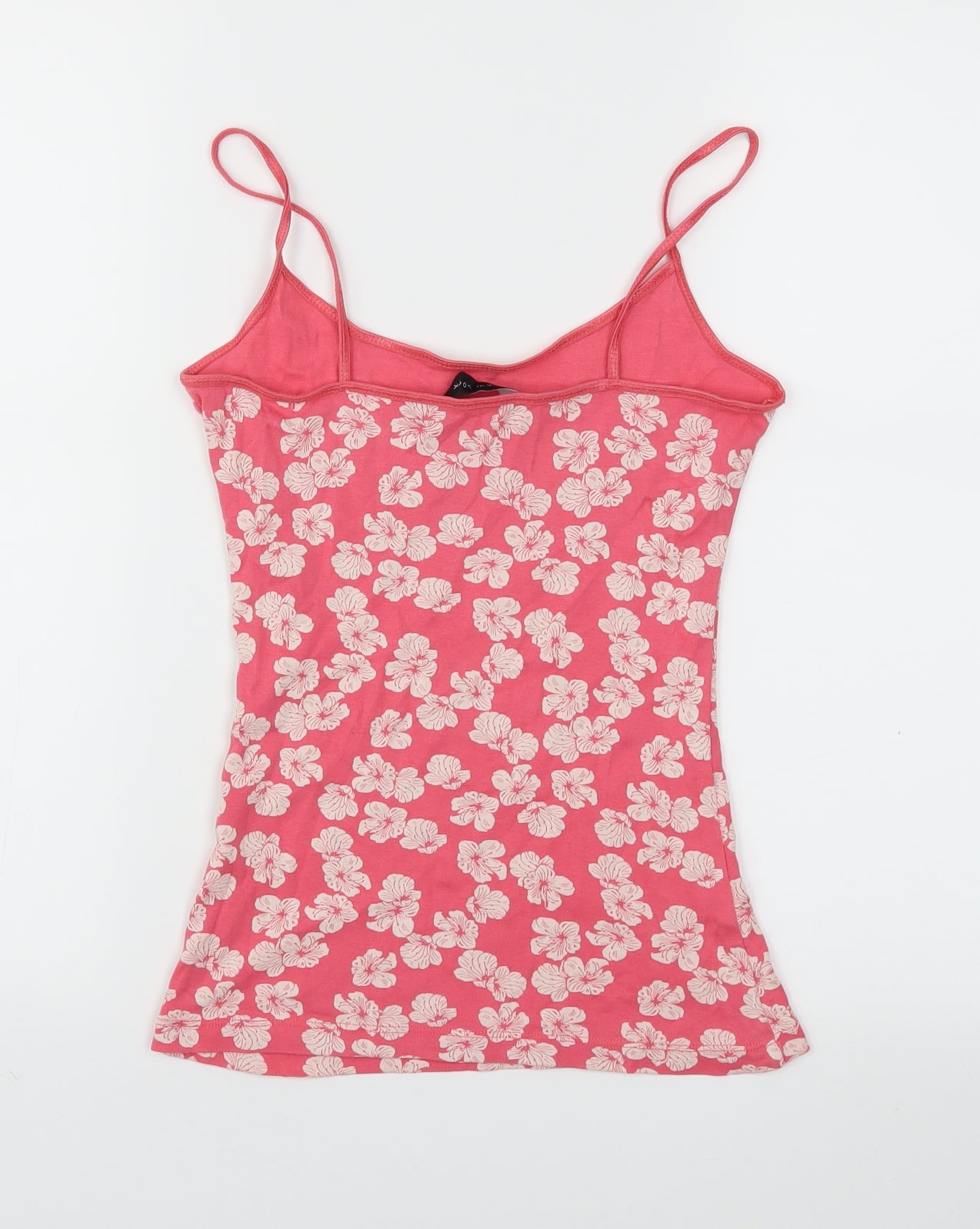 New Look Womens Pink Floral  Basic T-Shirt Size S