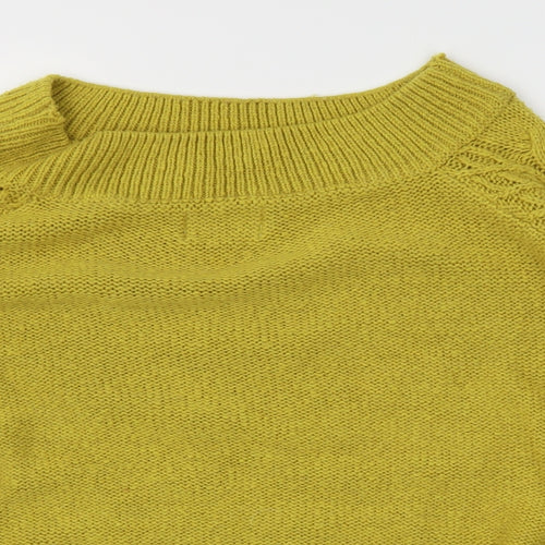 Papaya Mens Yellow   Pullover Hoodie Size L