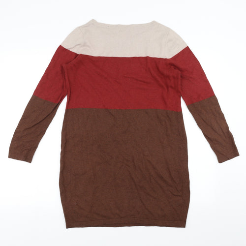 Sainsburys Womens Brown  Knit Jumper Dress  Size 12