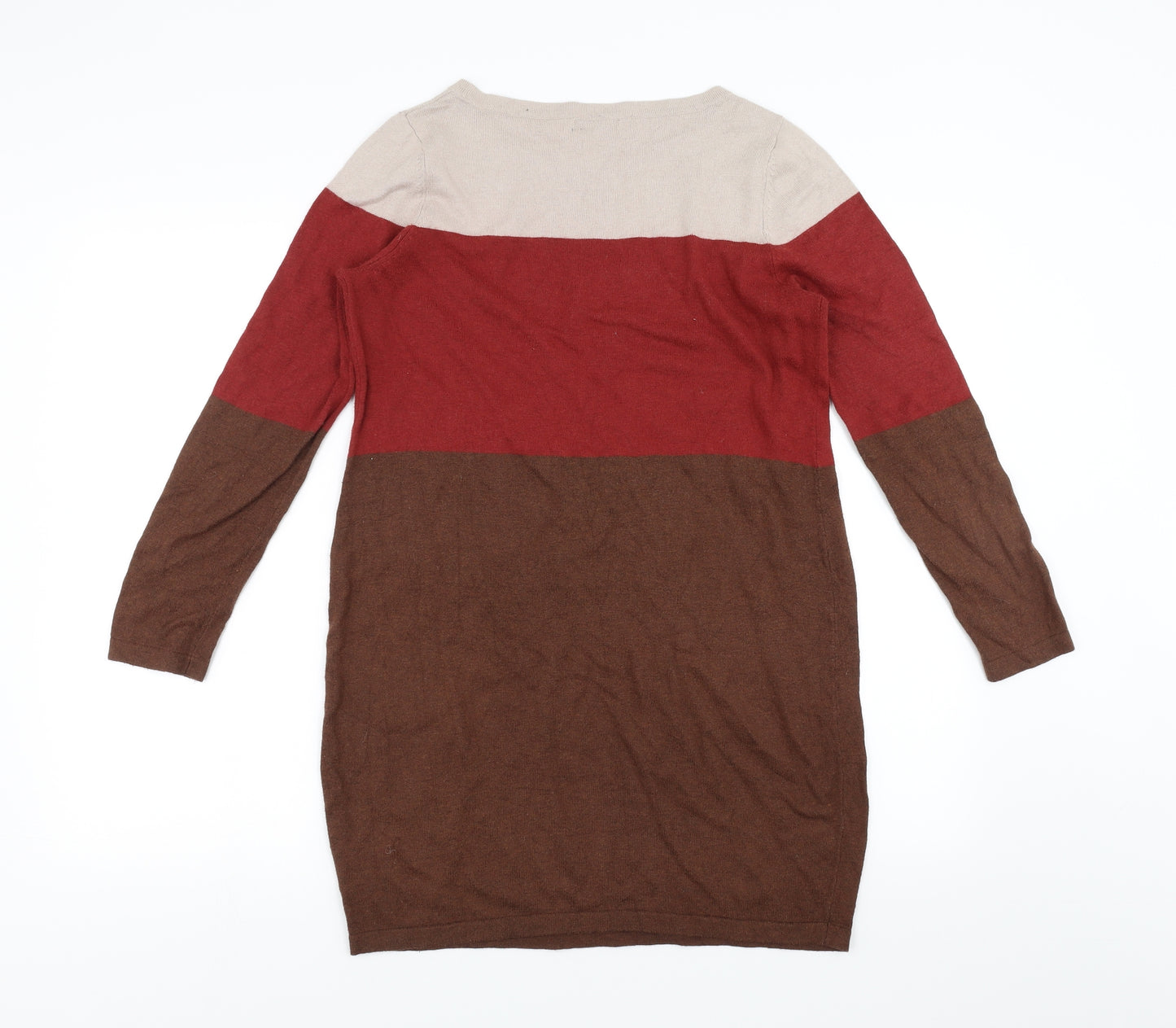 Sainsburys Womens Brown  Knit Jumper Dress  Size 12