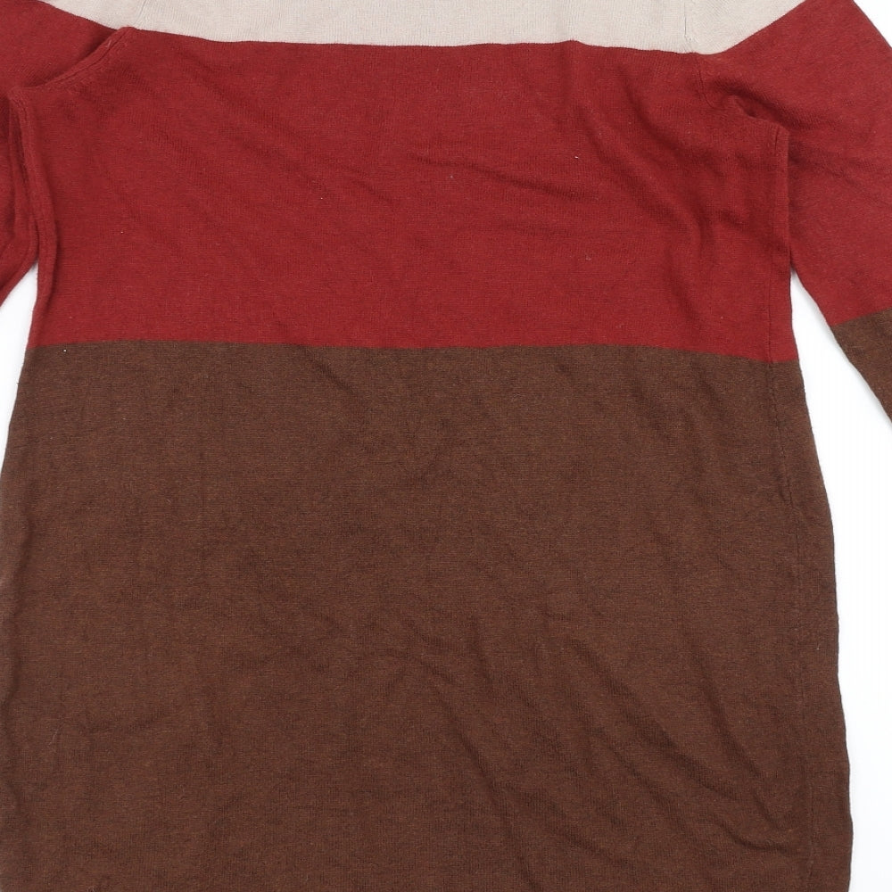 Sainsburys Womens Brown  Knit Jumper Dress  Size 12