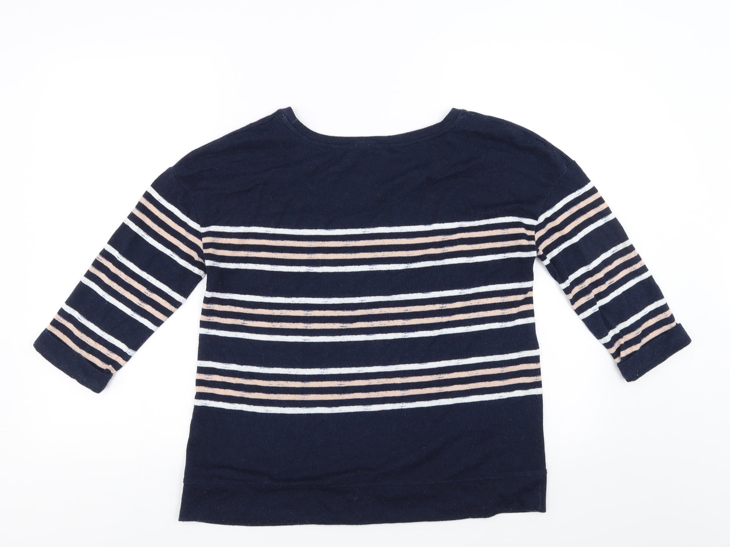 Marks and Spencer Womens Blue Striped  Pullover Jumper Size 12