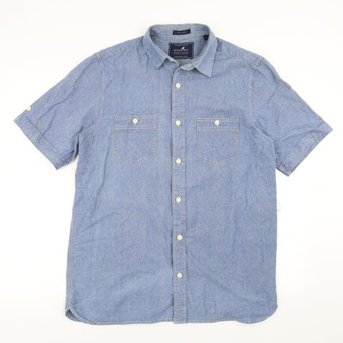 STONE BAY Mens Blue    Button-Up Size M