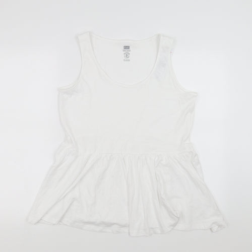 F&F Womens White   Basic Tank Size 12