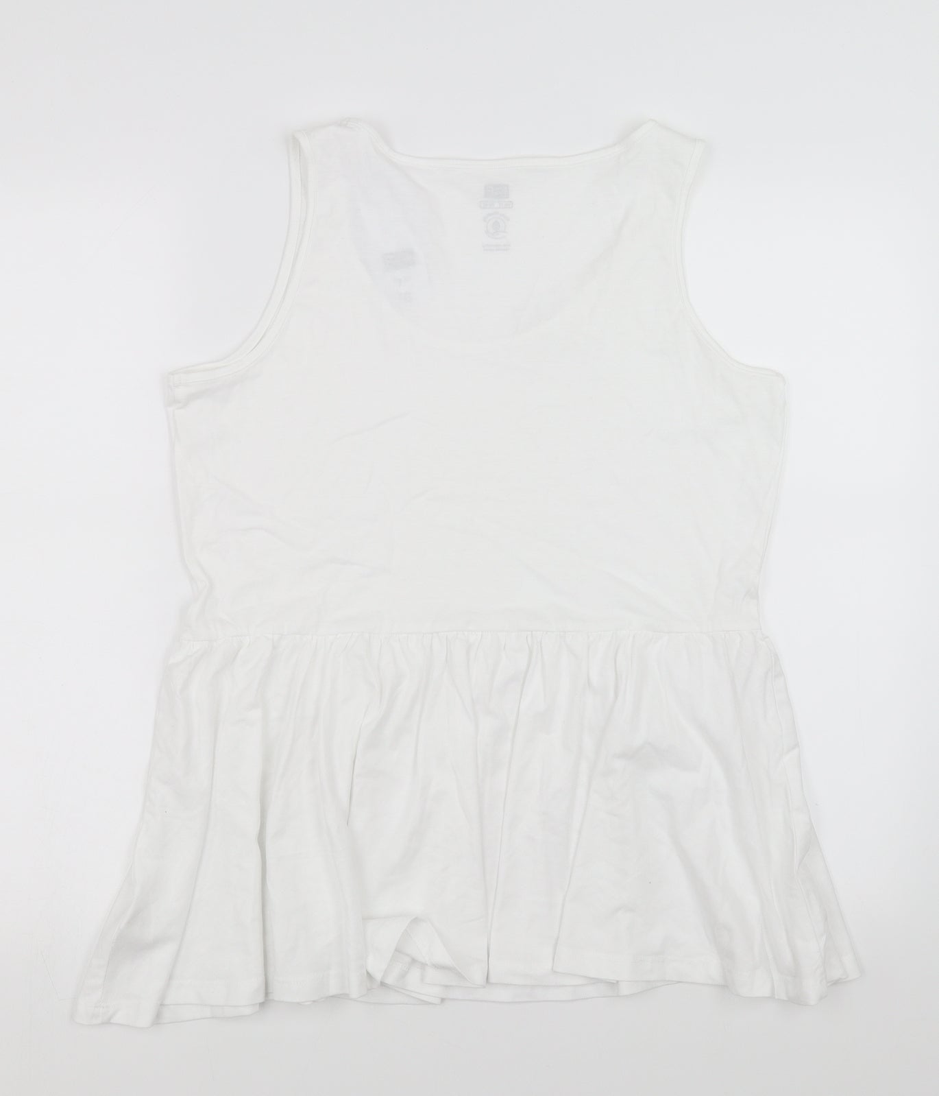 F&F Womens White   Basic Tank Size 12