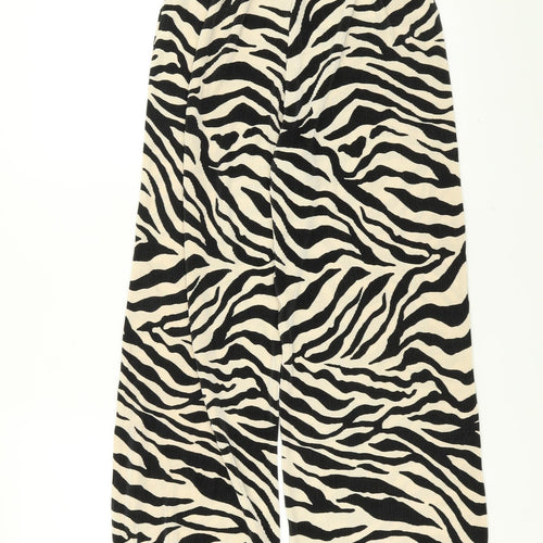 Primark Womens Beige Geometric  Trousers  Size 12 L25 in