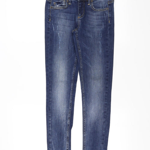 Topshop Womens Blue  Denim Skinny Jeans Size 26 in L30 in