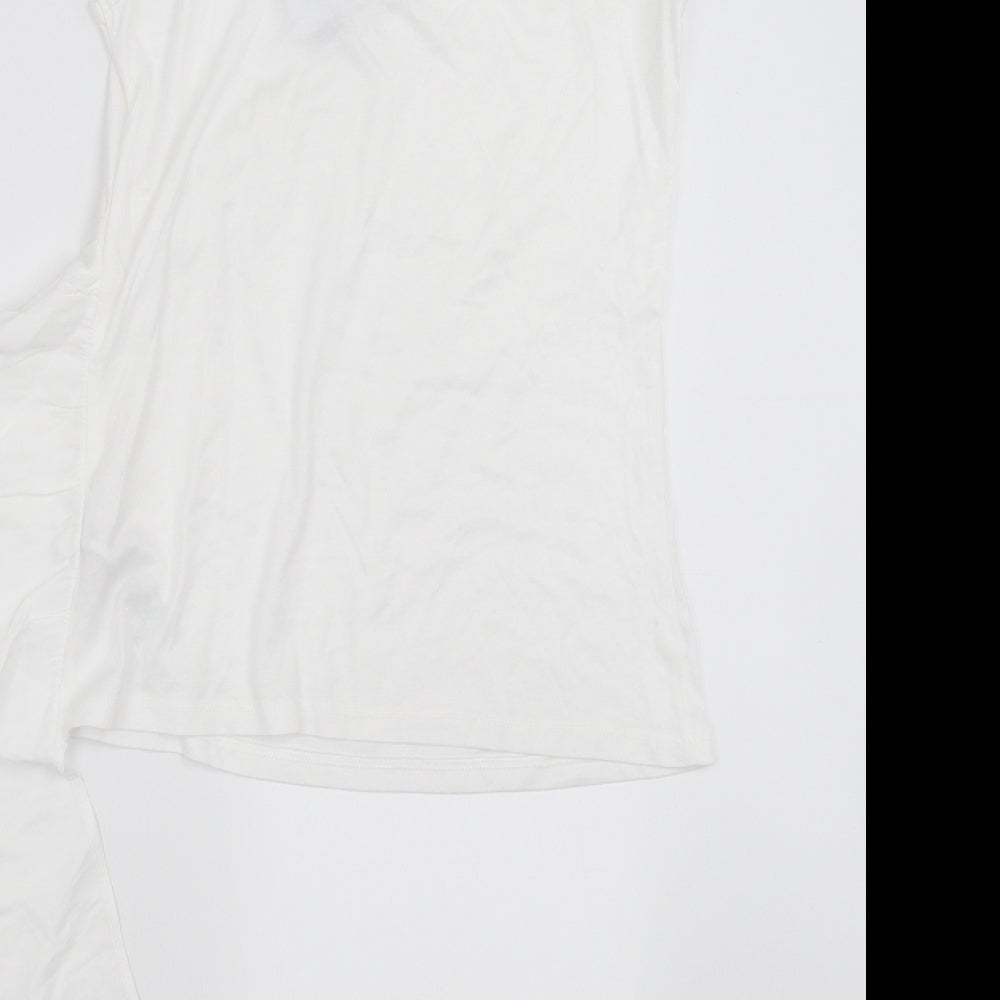 Topshop Womens White   Camisole T-Shirt Size 8