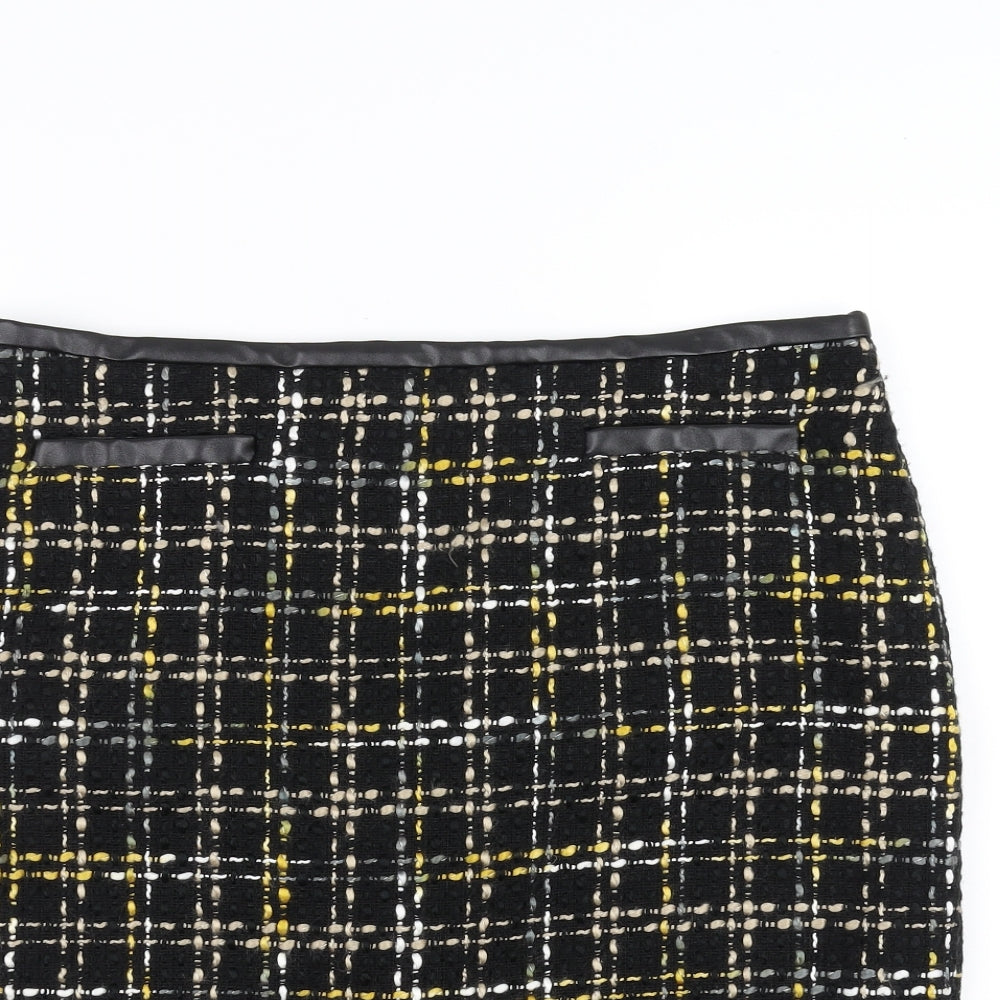 M&Co Womens Black   Straight & Pencil Skirt Size 16