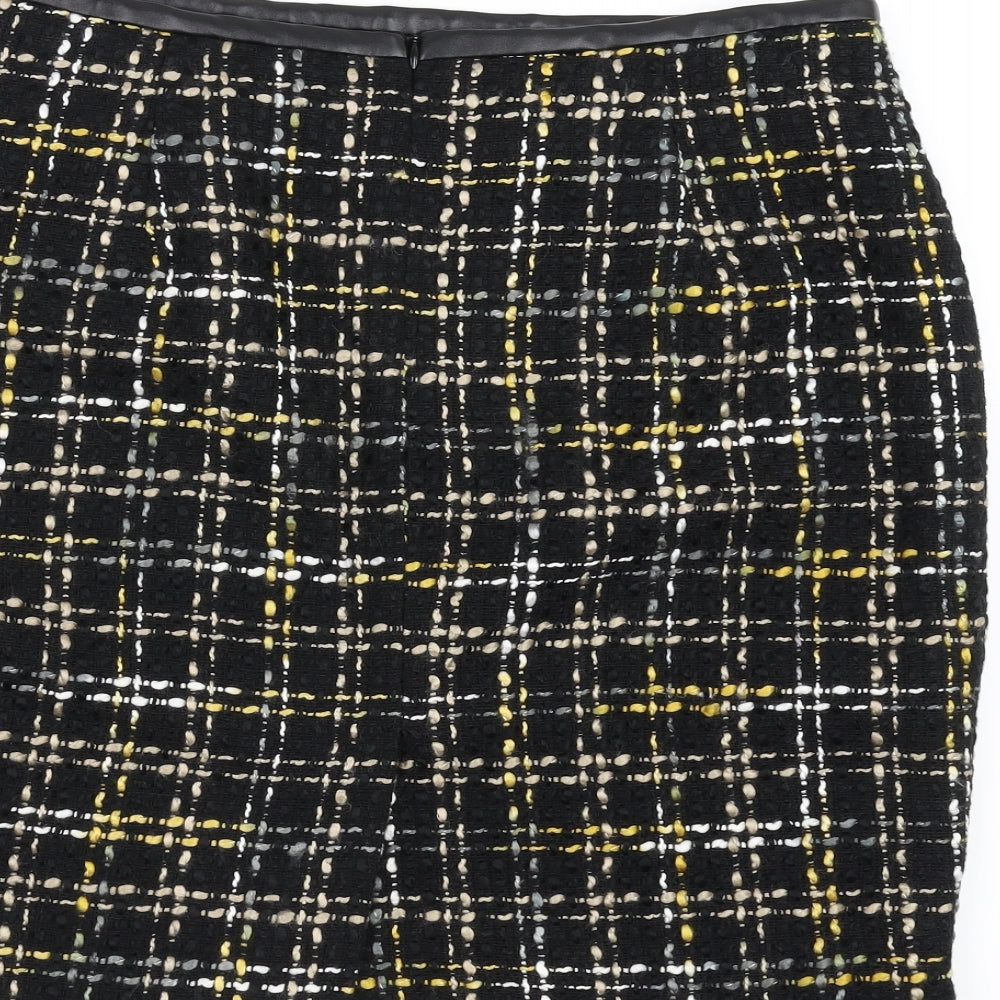 M&Co Womens Black   Straight & Pencil Skirt Size 16