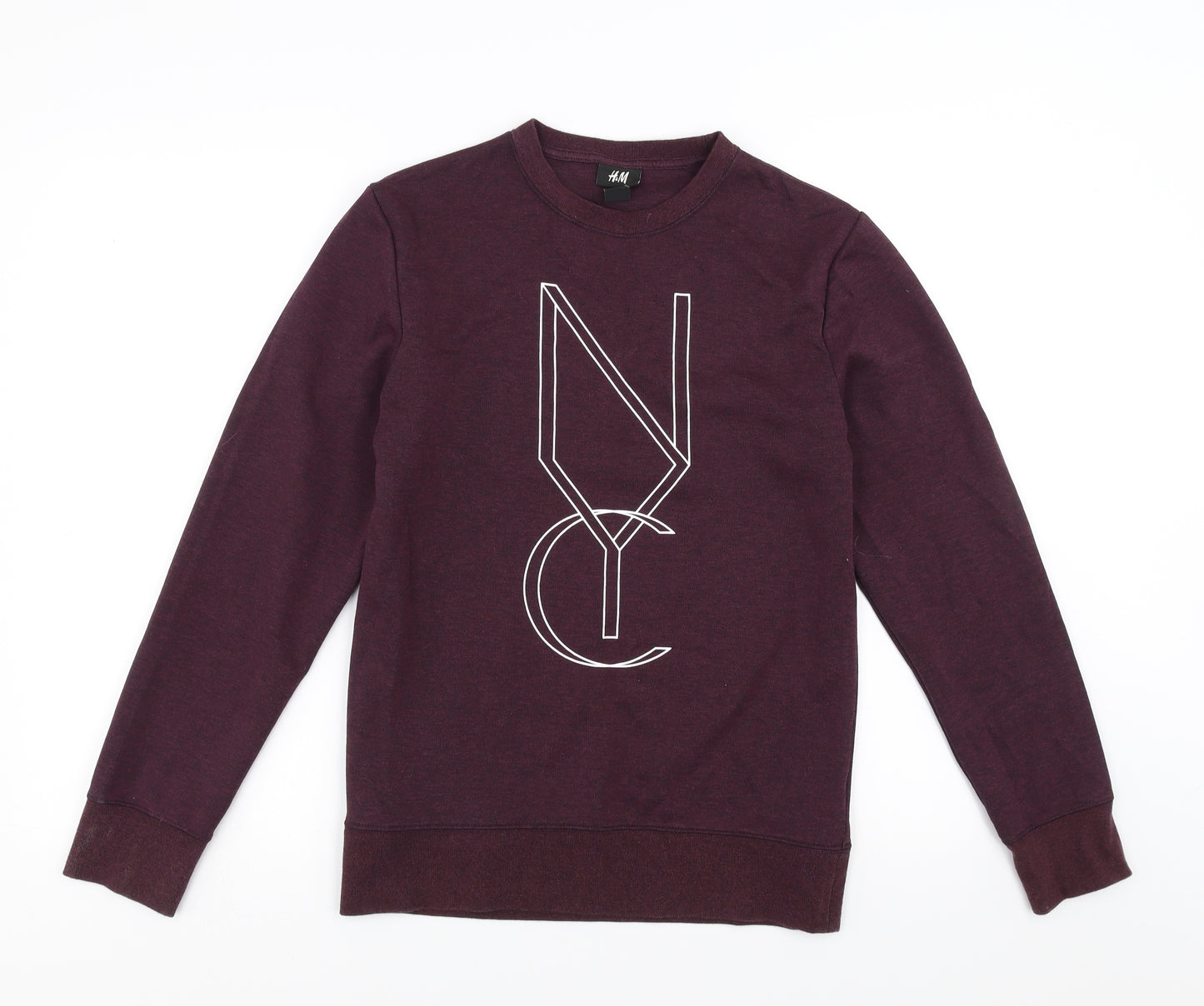 H&M Mens Purple   Pullover Sweatshirt Size XS  - nyc