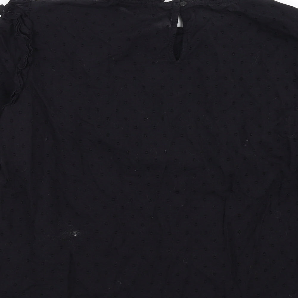 F&F Womens Black   Basic Blouse Size 12