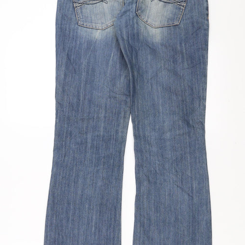 Dateless Womens Blue  Denim Bootcut Jeans Size XS L32 in
