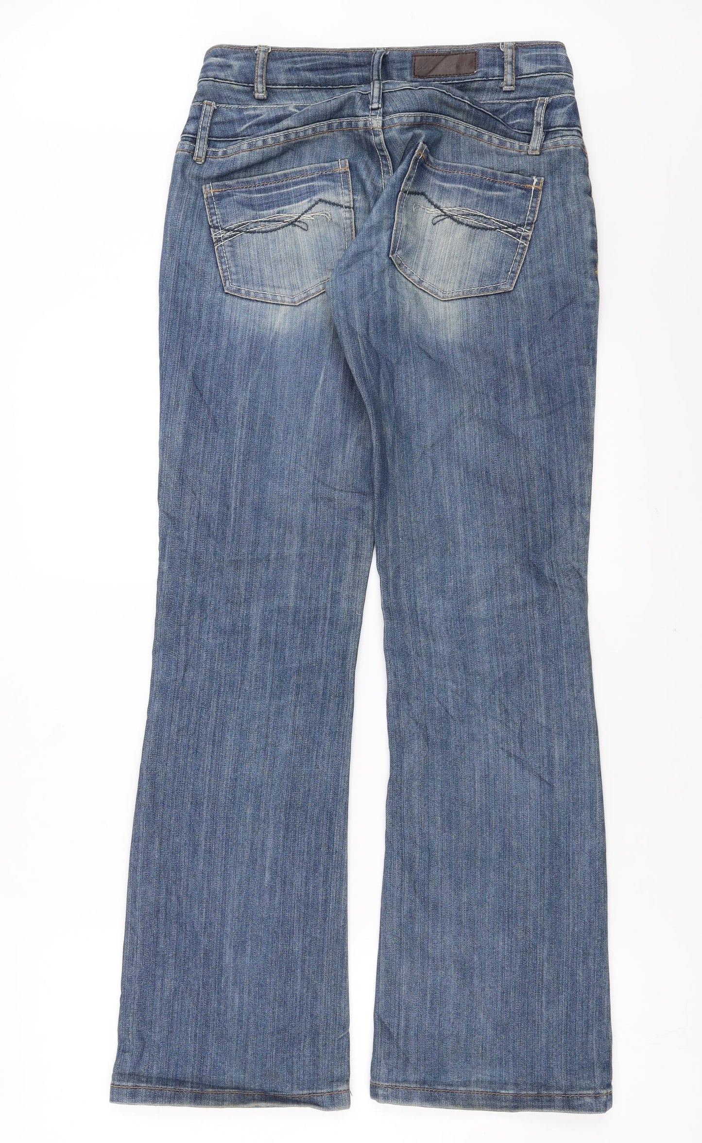 Dateless Womens Blue  Denim Bootcut Jeans Size XS L32 in