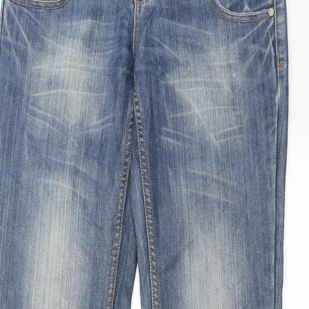 Dateless Womens Blue  Denim Bootcut Jeans Size XS L32 in