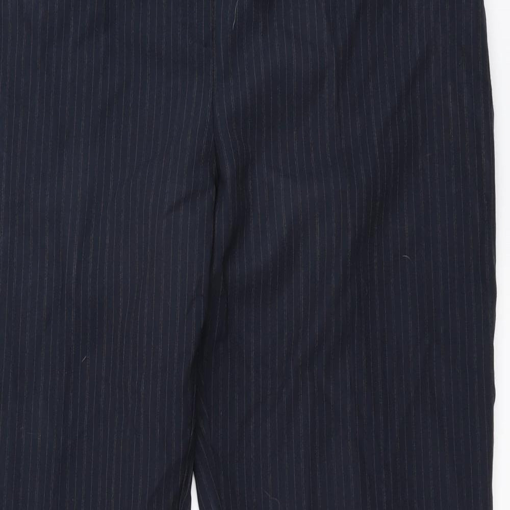 Dorothy Perkins Womens Blue Striped  Trousers  Size 14 L29 in
