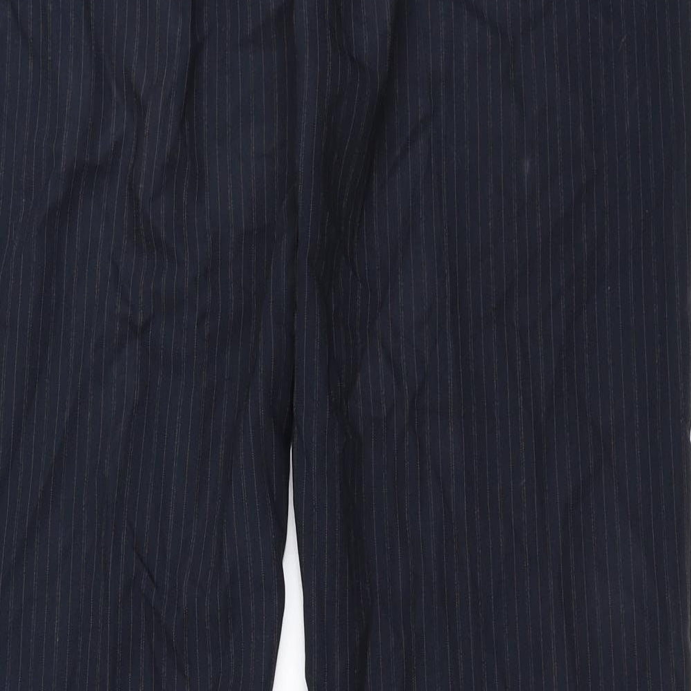 Dorothy Perkins Womens Blue Striped  Trousers  Size 14 L29 in