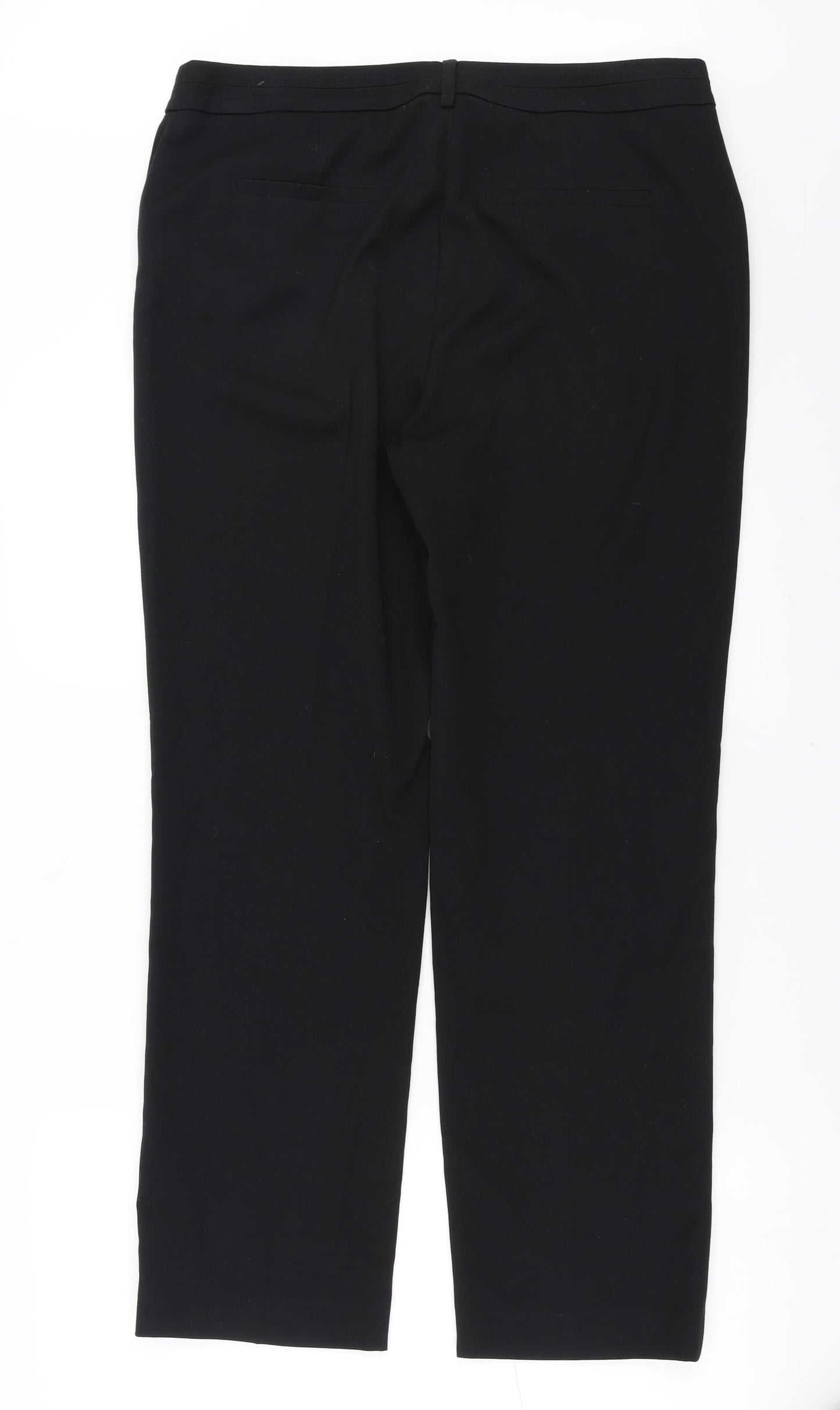 Sainsburys Womens Black   Trousers  Size 14 L28 in - short Leg