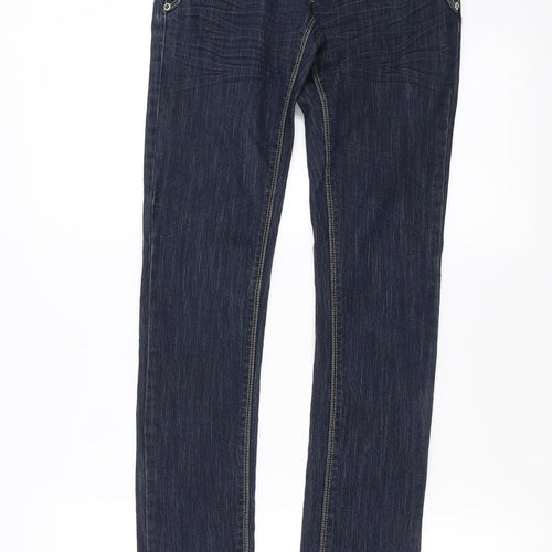 OKAY Womens Blue  Denim Skinny Jeans Size 6 L32 in