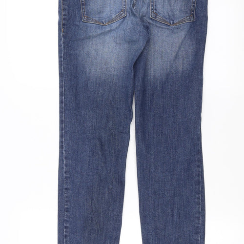NEXT Womens Blue  Denim Straight Jeans Size 8 L28 in - Cigarette fit