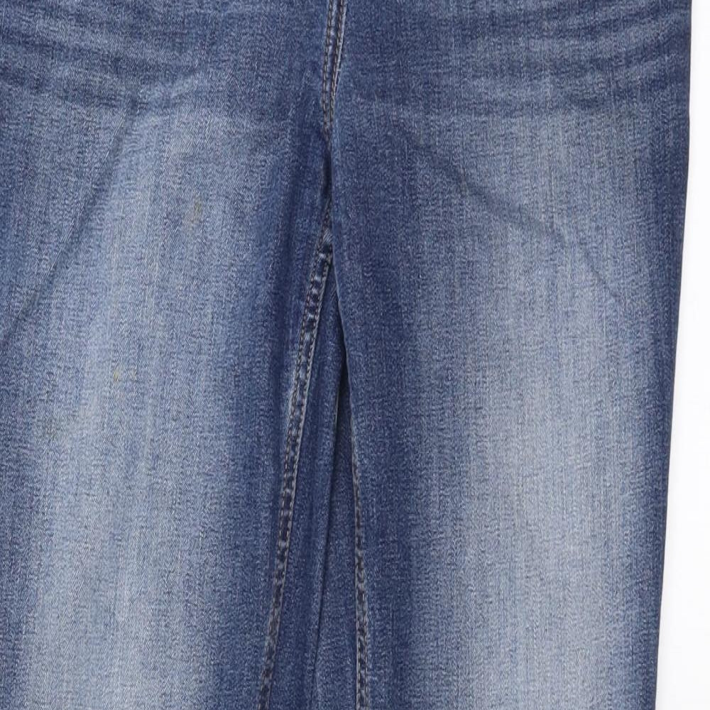 NEXT Womens Blue  Denim Straight Jeans Size 8 L28 in - Cigarette fit