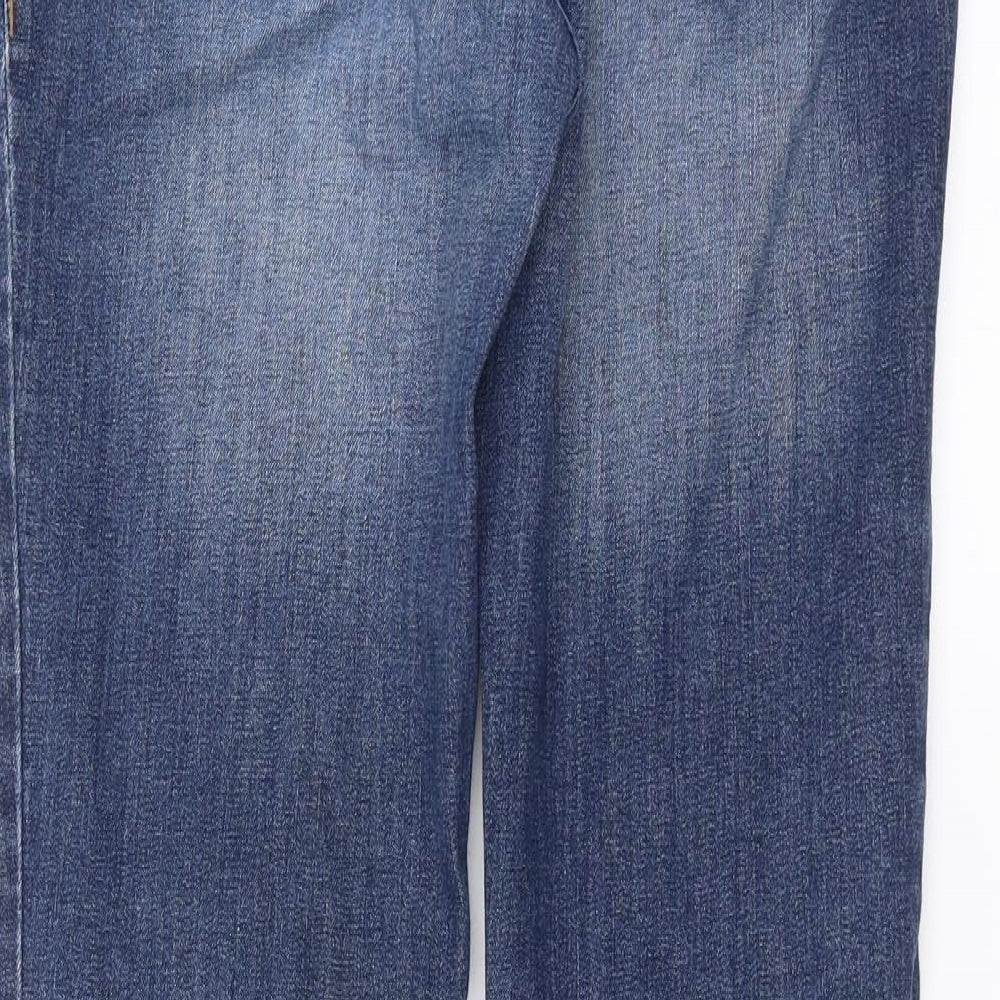 NEXT Womens Blue  Denim Straight Jeans Size 8 L28 in - Cigarette fit