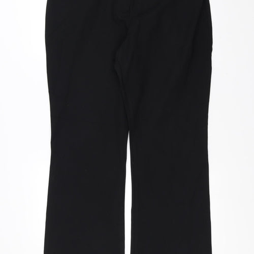 Marks and Spencer Womens Black   Trousers  Size 38 in L33 in - bootleg