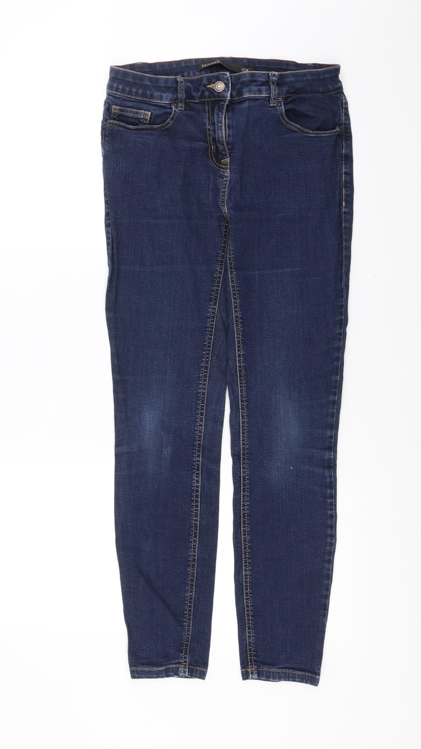 NEXT Womens Blue  Denim Skinny Jeans Size 10 L28 in