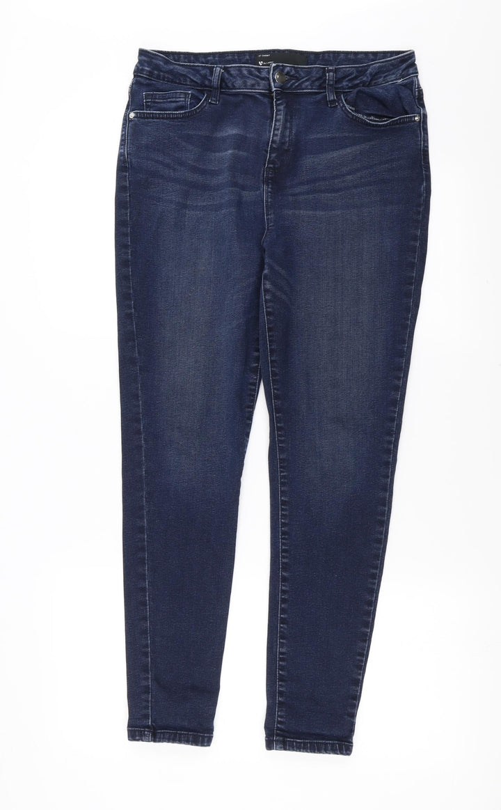 Very Womens Blue Denim Skinny Jeans Size 30 in L28 in - short Leg