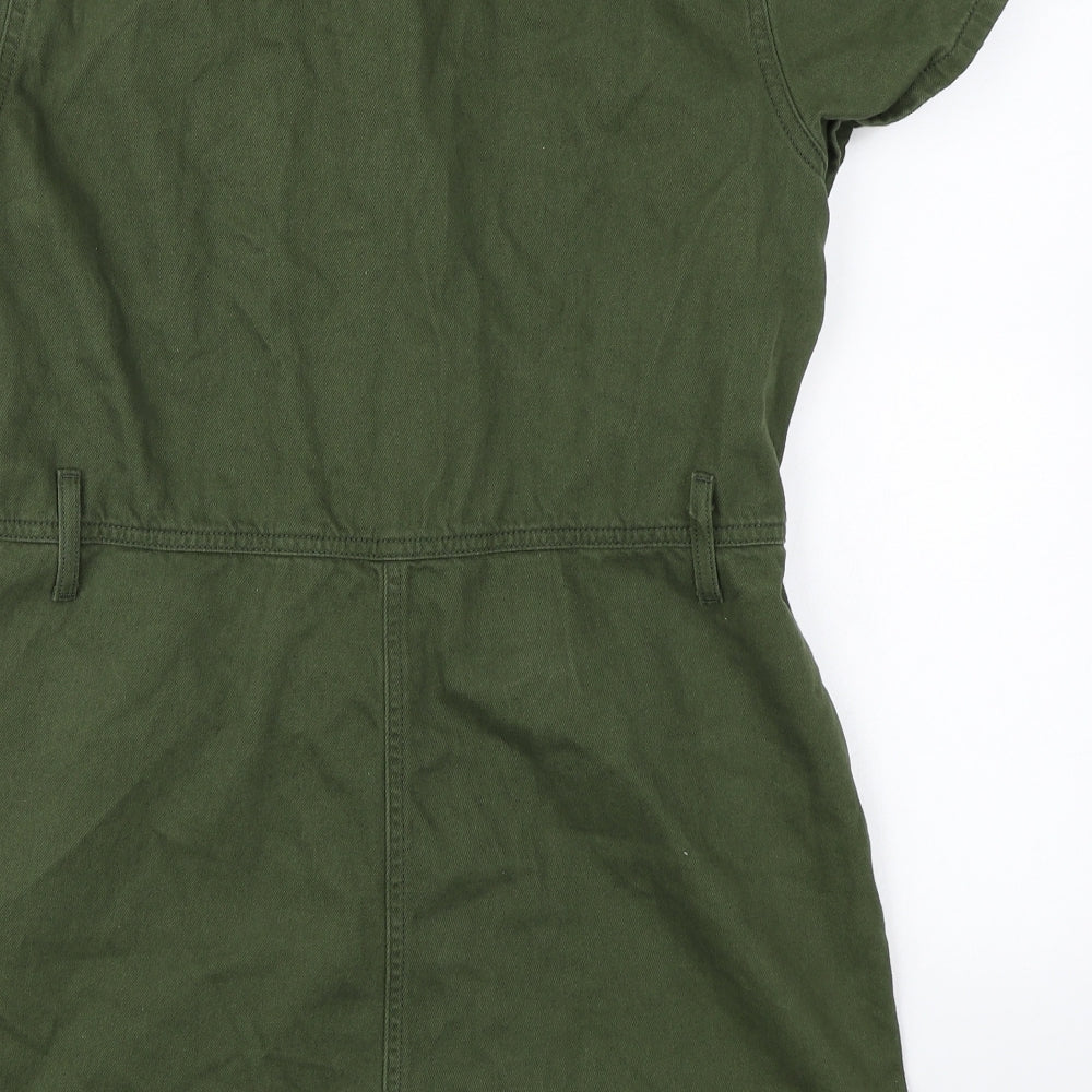 Denim Co Womens Green  Denim Playsuit One-Piece Size 16