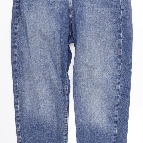 New Look Womens Blue  Denim Mom Jeans Size 4 L24 in