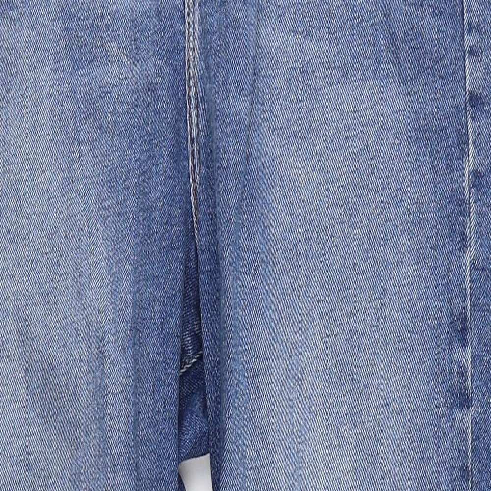 New Look Womens Blue  Denim Mom Jeans Size 4 L24 in
