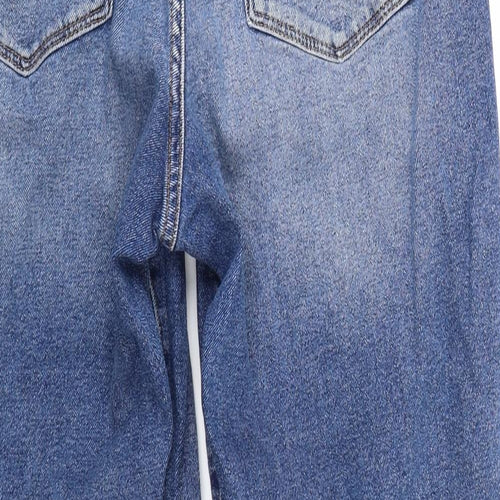 New Look Womens Blue  Denim Mom Jeans Size 4 L24 in