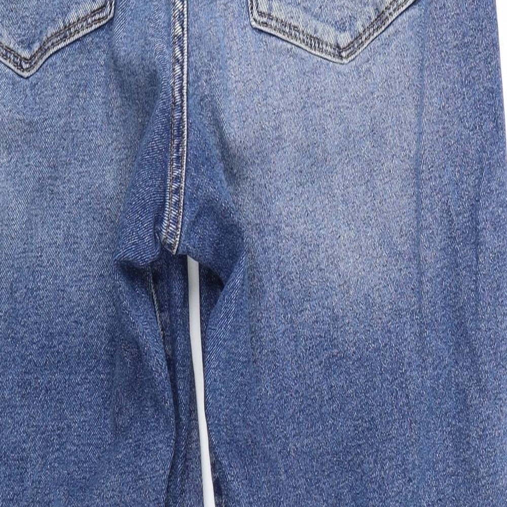 New Look Womens Blue  Denim Mom Jeans Size 4 L24 in