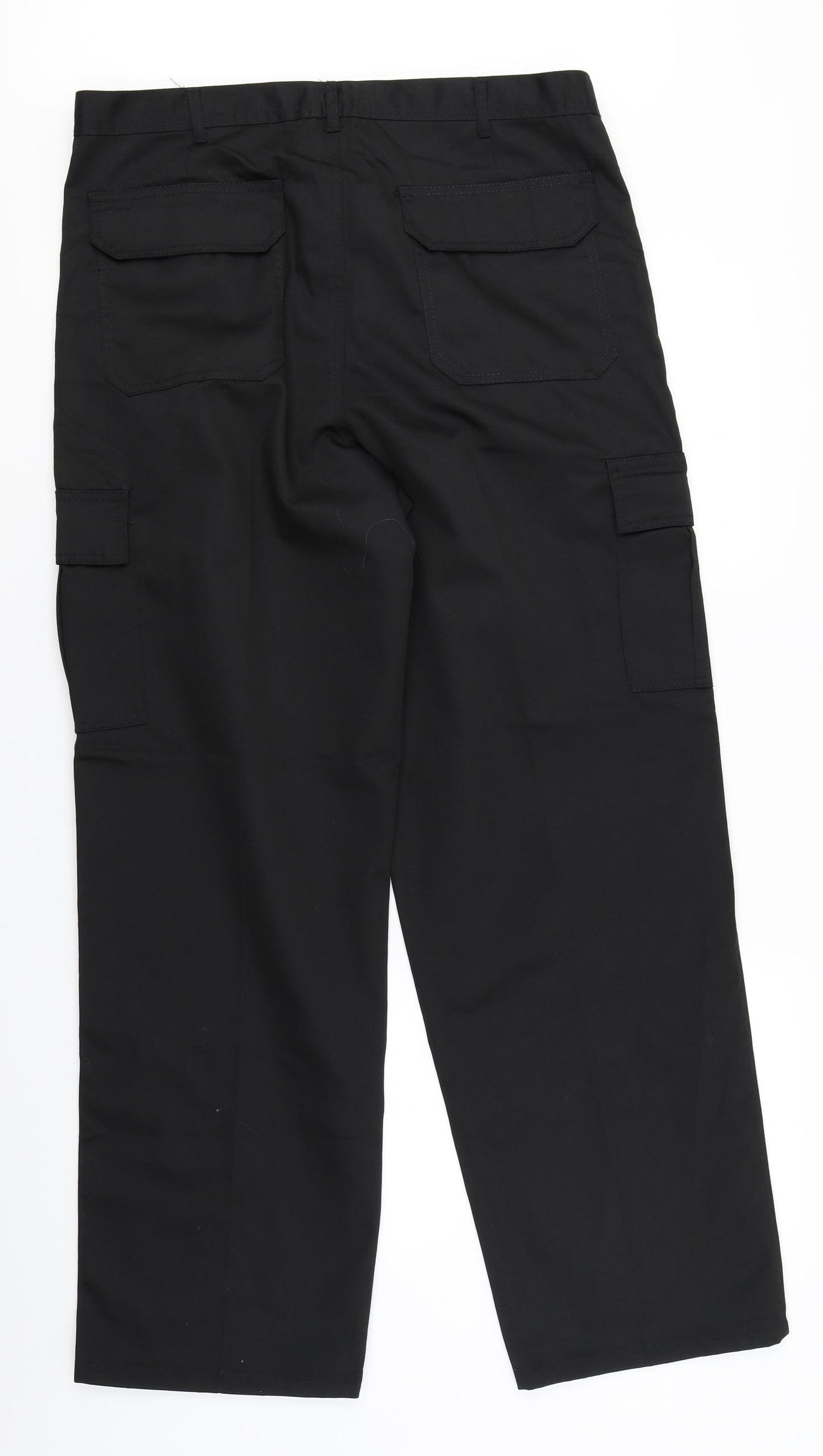 Absolute Apparel Mens Black   Cargo Trousers Size 34 in L30 in