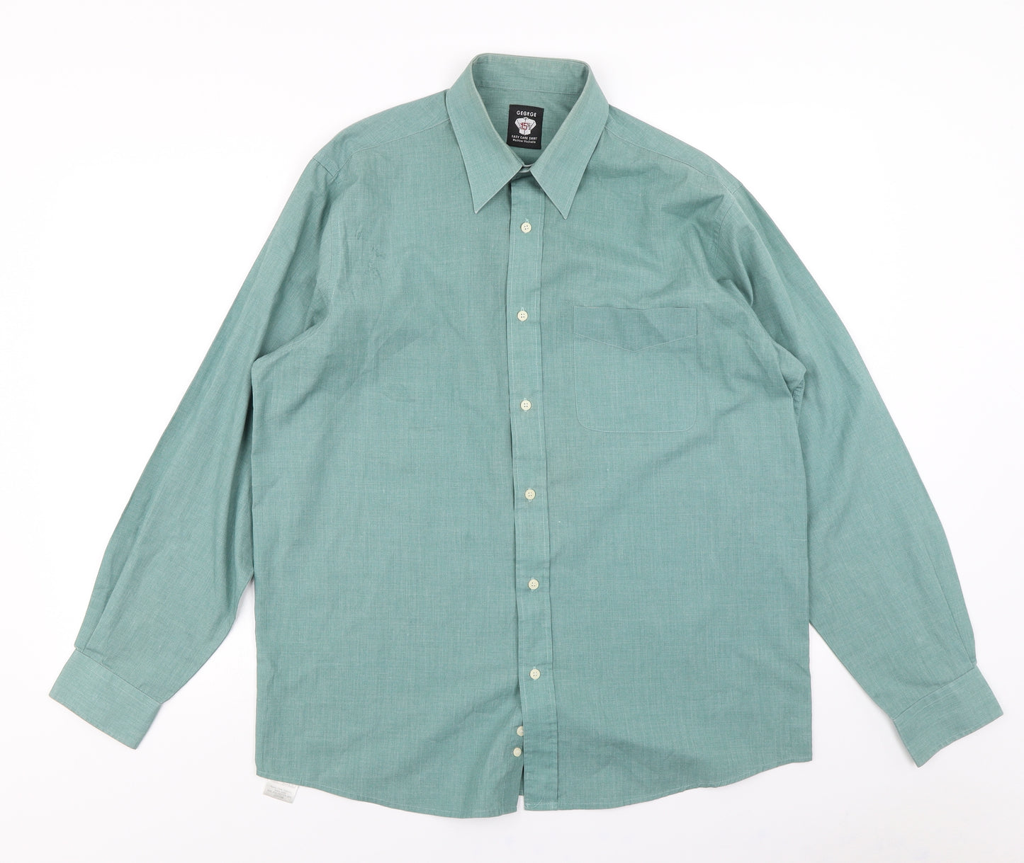 George Mens Green    Dress Shirt Size 15.5