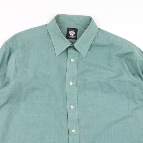 George Mens Green    Dress Shirt Size 15.5