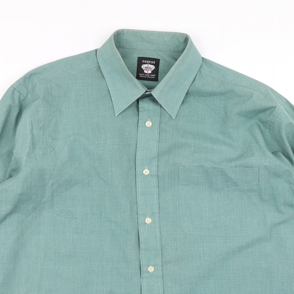 George Mens Green    Dress Shirt Size 15.5