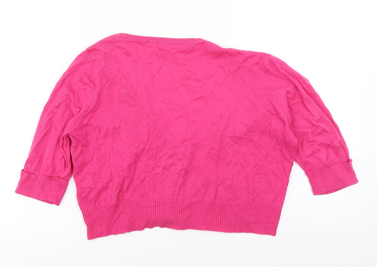 Marks & Spencer Womens Pink   Cardigan Jumper Size S
