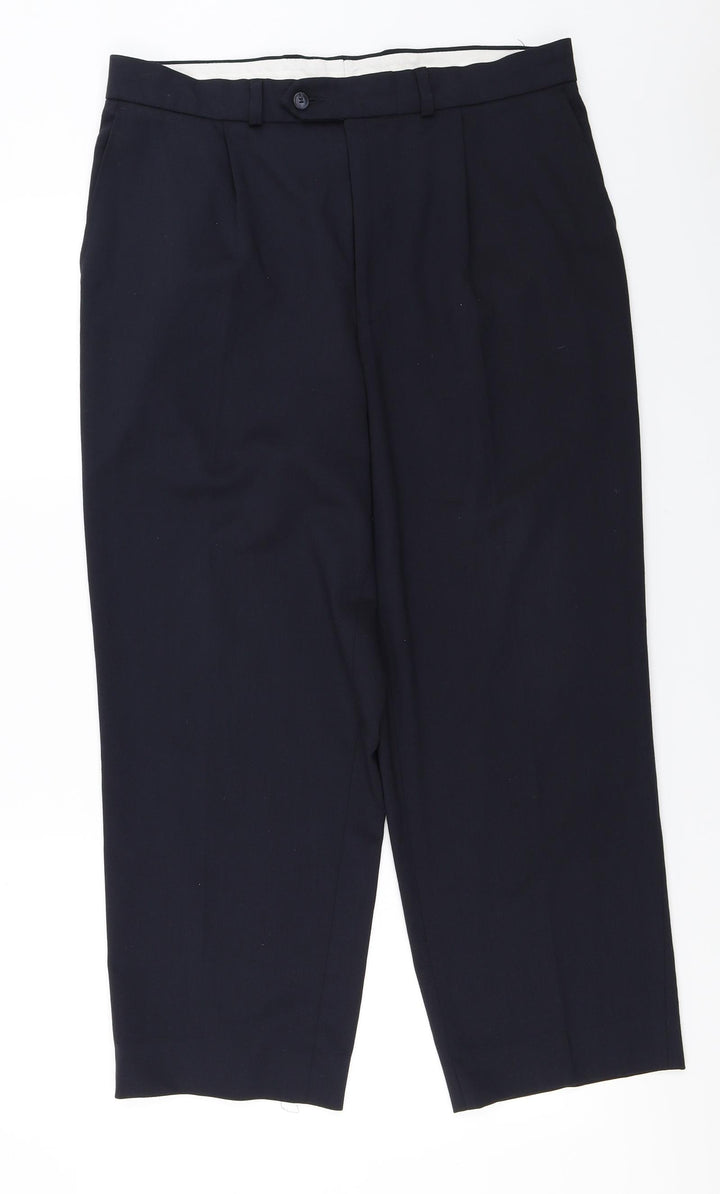 Debenhams Mens Blue Trousers Size 34 in