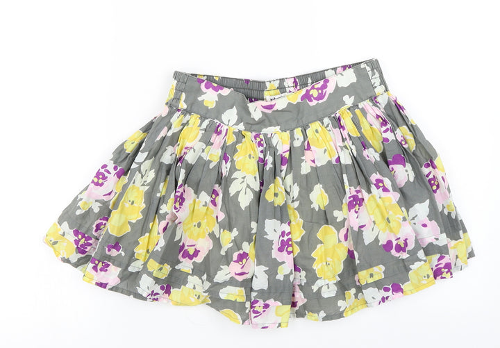 Johnnie B Womens Green Floral Mini Skirt Size XS