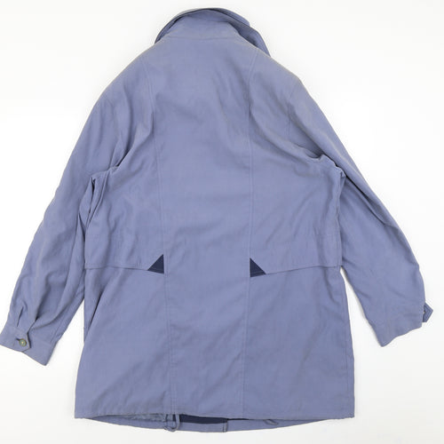 Lawrayne Womens Blue   Overcoat Coat Size 14